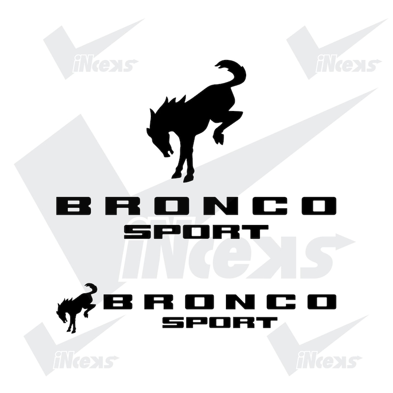 Ford Bronco Logo Vector - Etsy