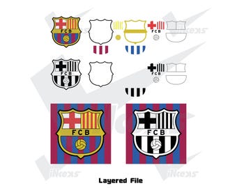 Barcelona Svg Cut File Cricut | FC Barcelona PNG High-Resolution | Barca Vector Cutting Decal Sticker