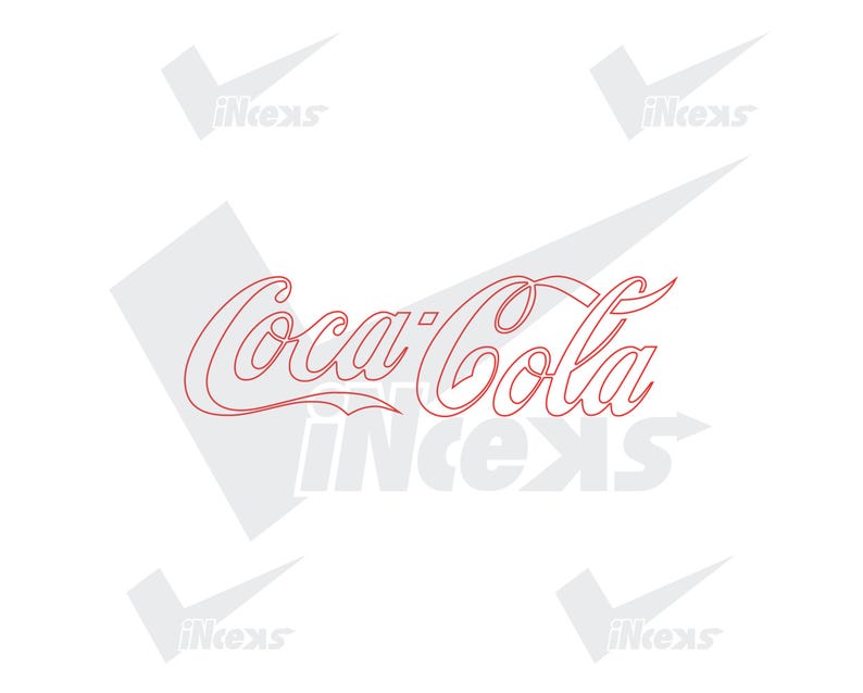 Coca Cola Script Red Cola Svg | Coca-cola Logo | Cola Decals Stickers | Coke Decal Sticker ...