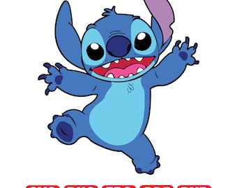 1 Stitch Digital Svg, Stitch Clipart, Stitch Eps, Stitch carino Svg, File di taglio per Cricut, Download immediato