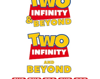 Due Infinito e Oltre (Svg Png Eps Dxf Pdf) Toy Story, Buzz Lightyear Svg, File di taglio Cricut, Download digitale