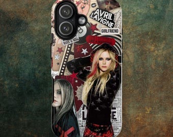 Funda para móvil con diseño de collage rock / Póster de música pop punk