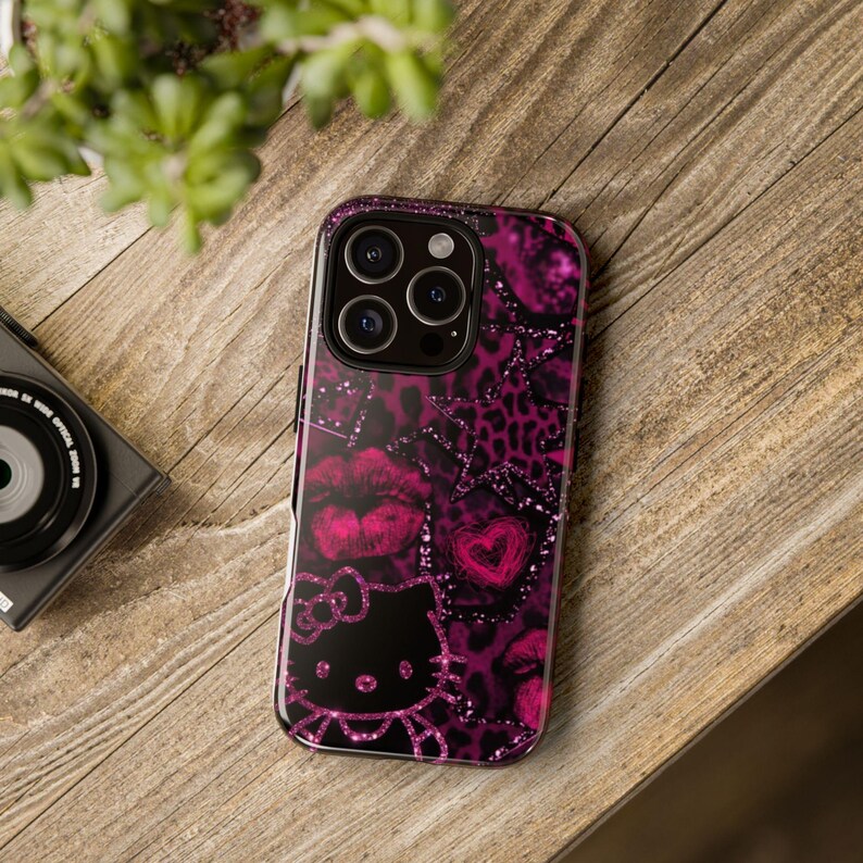 Hello Kitty Kiss Pattern Phone Case | Tough Protective Phone Case image 2