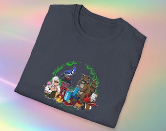 REGULAR SHOW Camiseta unisex con estampado gráfico de imágenes realistas
