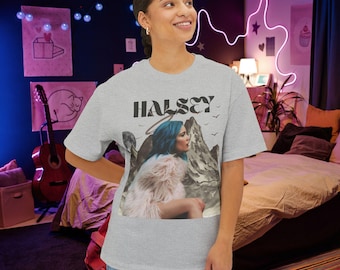 Camiseta HALSEY con retrato de Badlands / Camiseta con estampado fotográfico