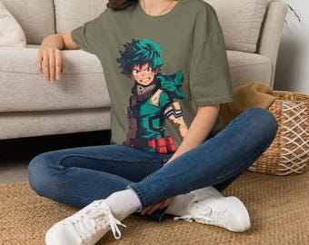 Camiseta unisex estilo vintage de MHA DEKU