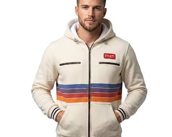 Ryan Gosling Ryland Grace Zip Up Hoodie, Project Hail Mary Inspired Multi-Color Striped Fleece Jacket, Streetwear Sweatshirt