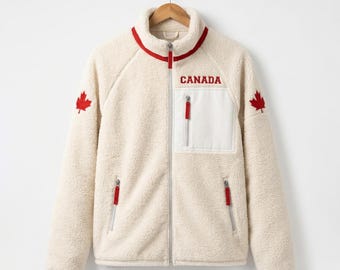 Shane Hollander Sherpa Jacket, Team Canada Hockey Romance Fandom Fleece Apparel