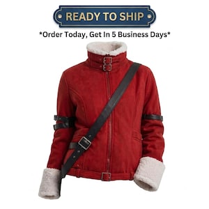 Veste de cosplay Stark Winter de Frieren Beyond Journey’s End, manteau rouge, costume d’anime pour homme, veste à col en fourrure