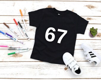 67 Meme Shirt, Six Seven Viral Trend Graphic Tee, Funny Number 67 Gift, Brainrot Aesthetic Apparel
