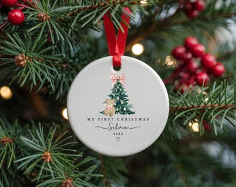 Personalized Baby First Christmas Ornament, Custom Name Xmas Keepsake, Newborn Gift 2026