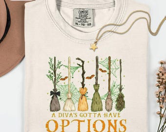 Funny Witch Broom Shirt, Sassy Halloween Tee, Witchy Season Sweatshirt, Autumn Diva Gift