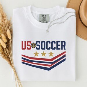 US Soccer 26 Shirt, USA World Cup Graphic Tee, Patriotic Soccer Fan Gift, 2026 Tournament Apparel afbeelding 4