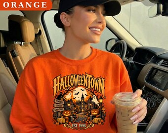 Halloweentown Sweatshirt, Vintage Spooky Movie Graphic Tee, Retro Halloween shirt