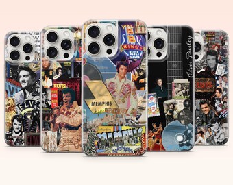 Elvis Presley Phone Case Vintage Pop King Cover for iPhone 17e, 16, 15, 14, 13, 12, Samsung S25, S24, S23, S22, A16, A26, Pixel 10, 9Pro