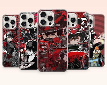 Persona 5 Phone Case P5R Manga Cover for iPhone 17e, 16, 15, 14, 13, 12, Samsung S25, S24, S23, S22, A16, A26, Pixel 10, 9Pro