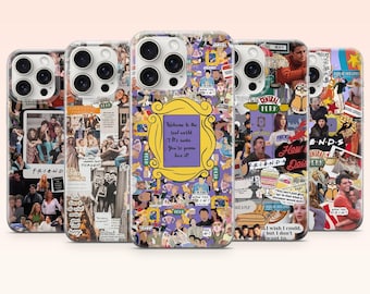 Friends Phone Case Comedy TV Series Cover for iPhone 17e, 16, 15, 14, 13, 12, Samsung S25, S24, S23, S22, A16, A26, Pixel 10, 9Pro