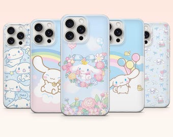 Cinammoroll Phone Case Kawaii Bunny Cover for iPhone 17e, 16, 15, 14, 13, 12, Samsung S25, S24, S23, S22, A16, A26, Pixel 10, 9Pro