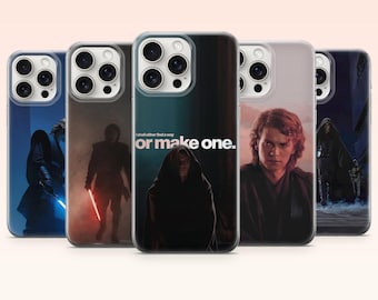 Anakin Skywalker Phone Case Star Wars Lightsaber Cover for iPhone 17e, 16, 15, 14, 13, 12, Samsung S25, S24, S23, S22, A16, A26, Pixel 10, 9