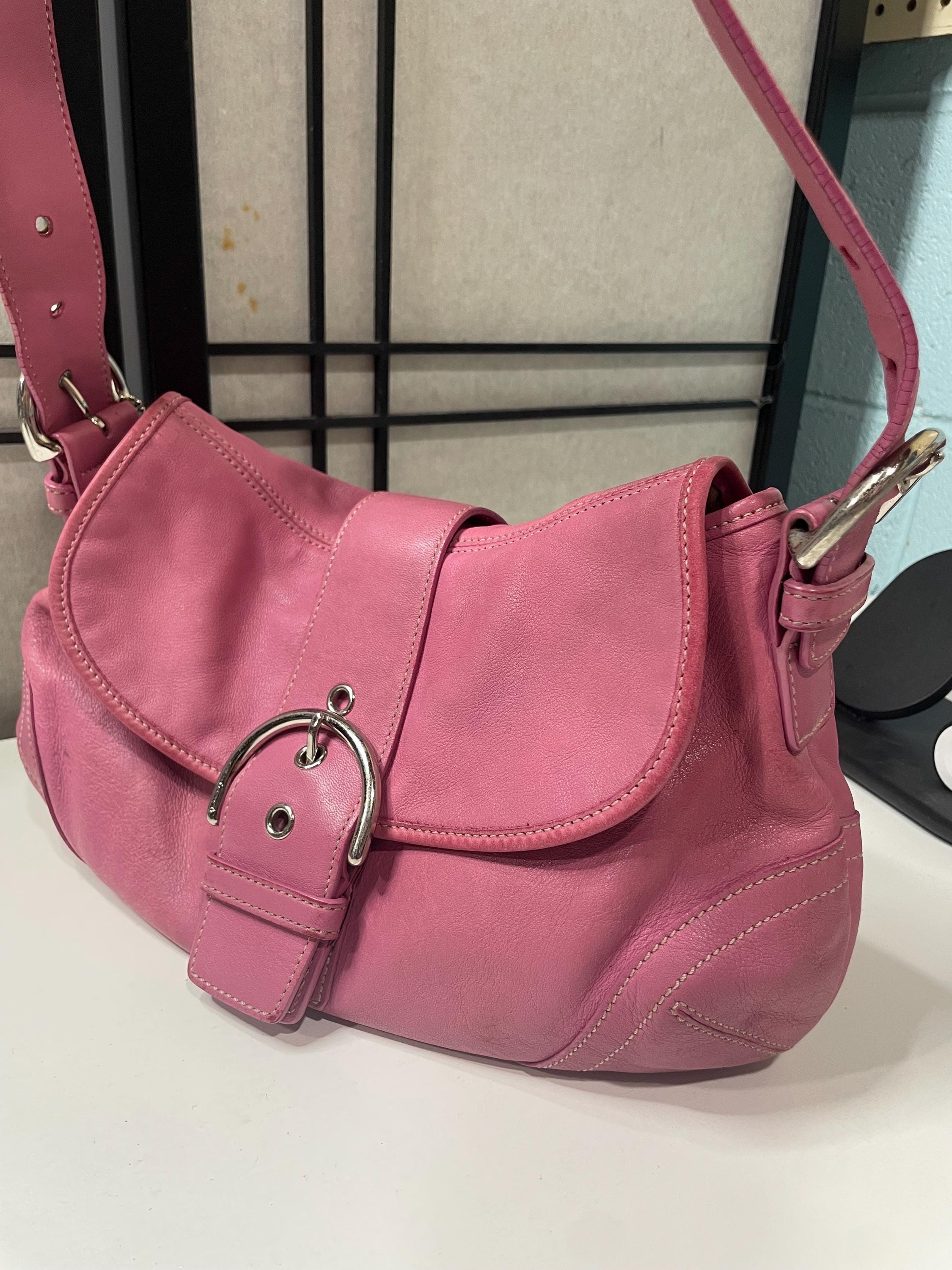 Vintage Coach Pink Bag - Etsy Canada
