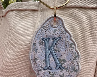 Embroidered Oyster Custom Bag Tag