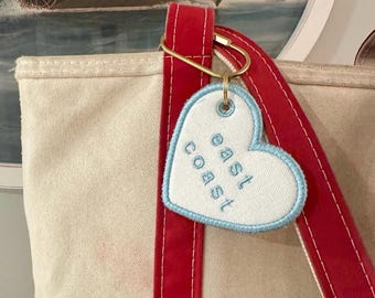 Heart Shaped Bag Tag