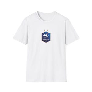 France Football Crest T-Shirt | French Soccer FFF Emblem Bild 1
