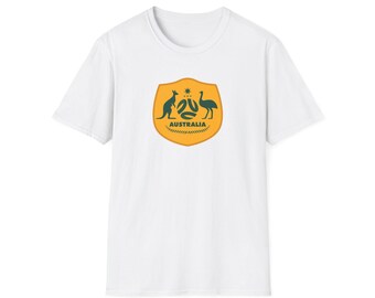 Australia Soccer Crest T-Shirt | Kangaroo Emu Football Shield