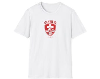 Switzerland Swiss Crest T-Shirt | Alpine Edelweiss Shield