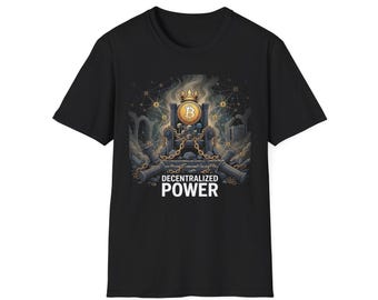Decentralized Power Bitcoin Throne T-Shirt | Crypto Bitcoin Tee