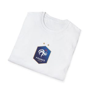 France Football Crest T-Shirt | French Soccer FFF Emblem Bild 3