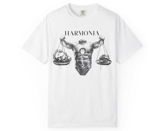 Harmonia Scales torso illustration T-shirt | Balance anatomy art
