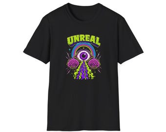 Unreal psychedelic eye T-Shirt | trippy rainbow eye graphic
