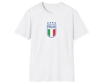 Italia Shield Logo T-Shirt | Italian Flag Crest Tee