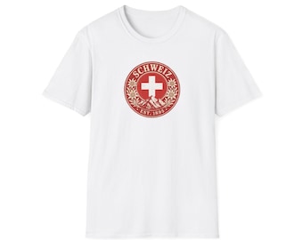 Switzerland Swiss Cross Crest T-Shirt | Vintage Switzerland emblem