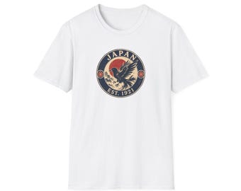 Japan Eagle Crest T-Shirt | Vintage Sun, EST. 1921