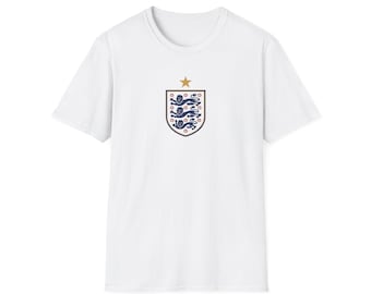 Three Lions Football Crest T-Shirt | England soccer emblem