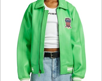 Avirex Icon Leather Bomber Jacket – American Flight Style Aviator Jacket –  For men's and womens