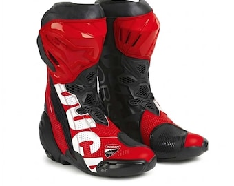 Men’s Handmade Racing Leather Boots | Durable & Protective Motorcycle Sport Wear