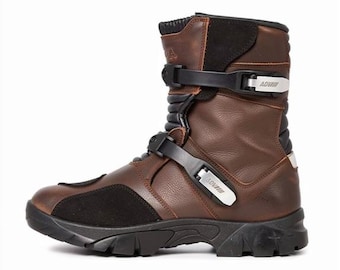 Genuine Leather Adventure Low Dry Motorcycle Boots