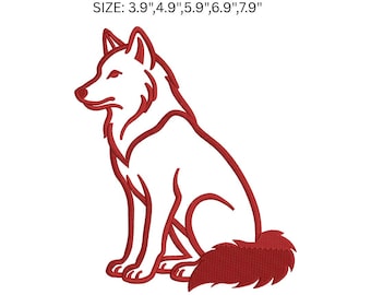 Disegno per ricamo di pastore tedesco, file per ricamo a macchina di cane, contorno di pastore tedesco, cane da compagnia PES DST JEF VP3