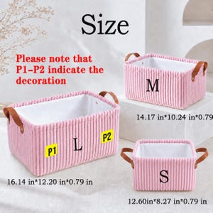 Gepersonaliseerde hondenmand met speelgoed, op maat gemaakte opbergmand voor huisdieren, geborduurde corduroy organizer, cadeau voor puppy's afbeelding 9