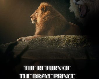 The Brave Prince Children's Story Book, Courageous Lion Tale (Digital PDF)