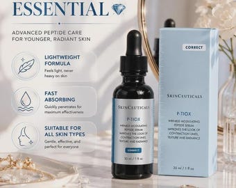 SkinCeuticals P-Tiox Peptide Serum 30ml Sérum facial antiedad Reparador de arrugas Hidratante Iluminador Cuidado de la piel