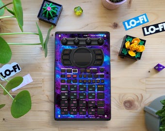 SP404 MKII Skin - Digital Cloud - glanzende vinylsticker, voorgesneden voor Roland SP404 MKII