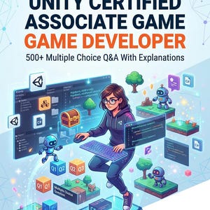 Oefentest Unity Certified Associate Game Developer 2026 PDF | Meer dan 500 vragen | Studiegids ter voorbereiding op het examen | Direct downloaden