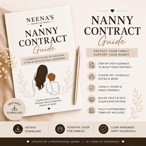 Nanny Contract Guide – Understand Your Work Agreement, Rights (Digital Download)