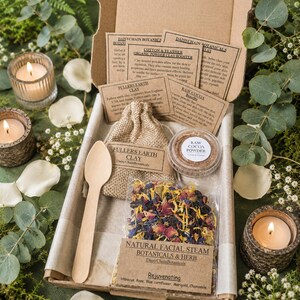 The Mini Rejuvenation Ritual | Botanical Facial Steam & Clay Mask Booster Kit | Natural Spa Gift Set
