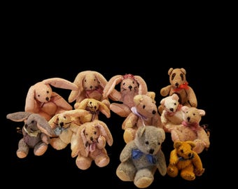 Toy Mohair Mini Teddy Jointed Bear Schuco Yes No - Etsy