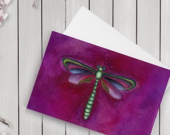 Libelle Karten-Nature Art-Libellen-Nature Notecard-Gärtner Geschenk-Blanko Karten-Libelle Geschenk-Libelle Art-Fee Art-Karten